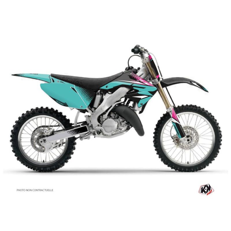 Kit Deco Moto Cross Nasting Honda 250 CR Turquoise