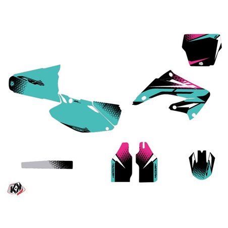 Kit Deco Moto Cross Nasting Honda 250 CR Turquoise