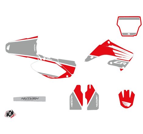 Kit Deco Moto Cross Wing Honda 250 CR Gris