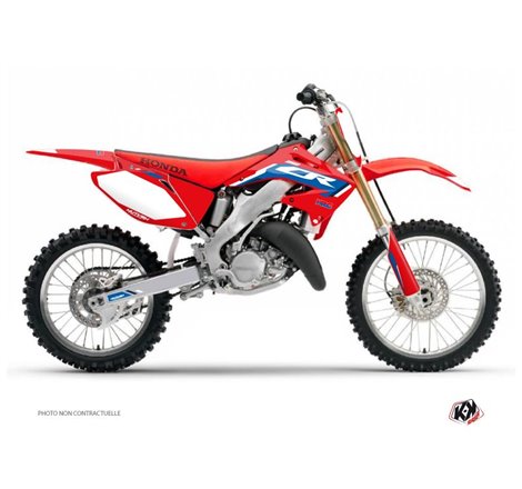 Kit Deco Moto Cross Works Honda 250 CR Bleu