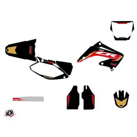 Kit Deco Moto Cross Works Honda 250 CR Noir