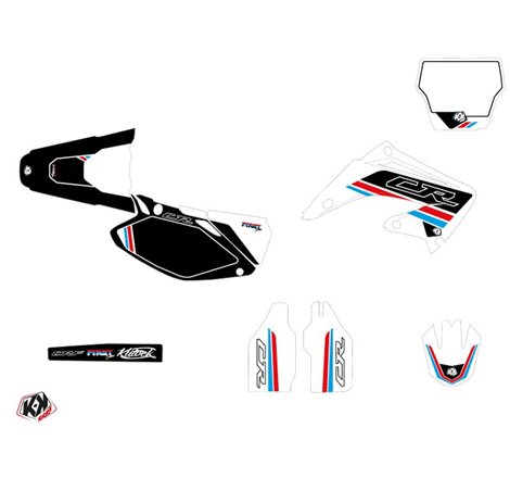 Kit Deco Moto Cross First Honda 250 CR Blanc