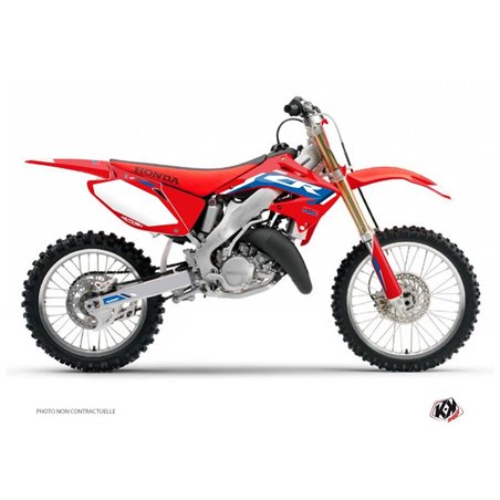 Kit Deco Moto Cross Works Honda 250 CR Bleu