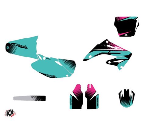 Kit Deco Moto Cross Nasting Honda 250 CR Turquoise