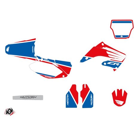 Kit Deco Moto Cross Wing Honda 250 CR Bleu