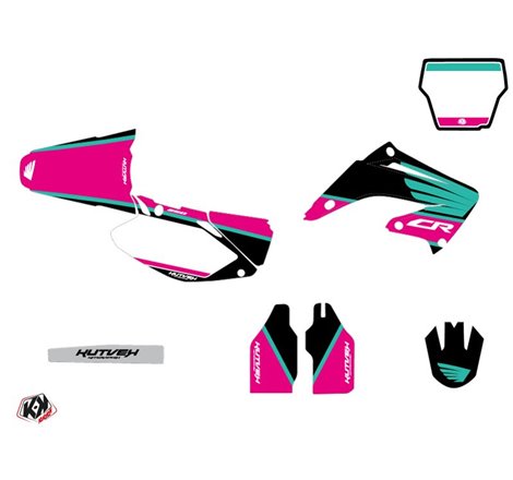 Kit Deco Moto Cross Wing Honda 250 CR Turquoise