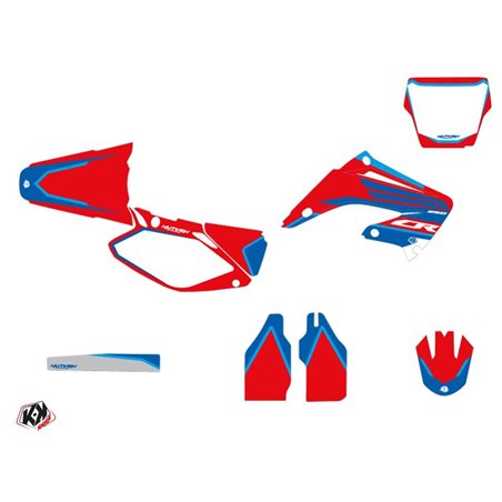 Kit Deco Moto Cross Dyna Honda 250 CR Bleu