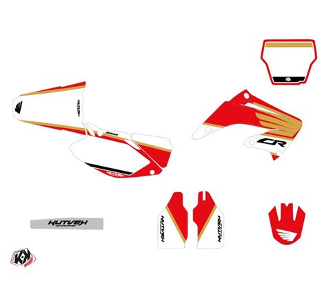 Kit Deco Moto Cross Wing Honda 250 CR Blanc