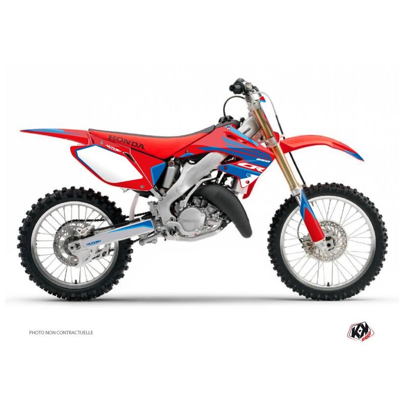 Kit Deco Moto Cross Dyna Honda 250 CR Bleu