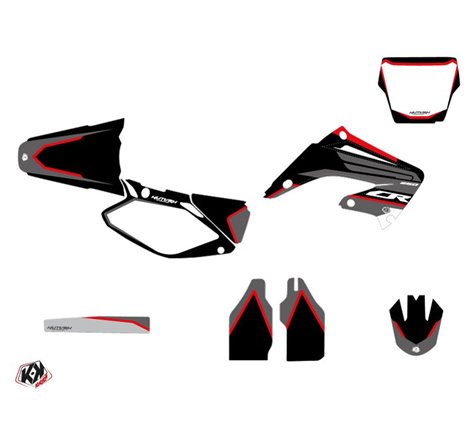 Kit Deco Moto Cross Dyna Honda 250 CR Noir