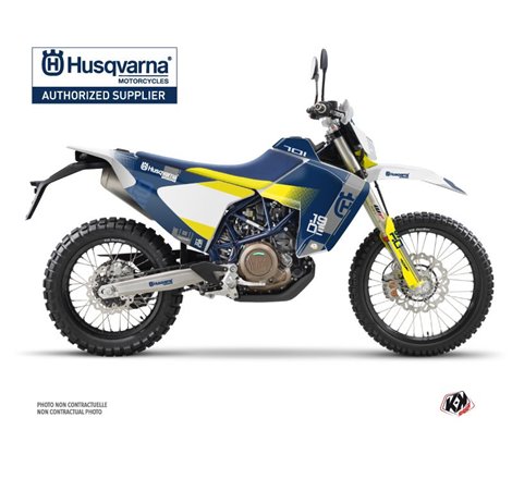 Kit Deco Moto Cross Hero Husqvarna 701 Enduro LR Bleu