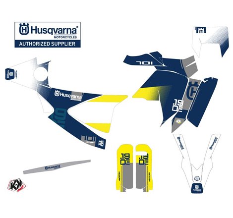Kit Deco Moto Cross Hero Husqvarna 701 Enduro LR Bleu