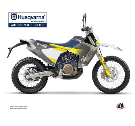 Kit Deco Moto Cross Hero Husqvarna 701 Enduro LR Gris Jaune