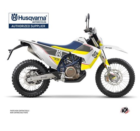 Kit Deco Moto Cross Heyday Husqvarna 701 Enduro LR Gris Jaune