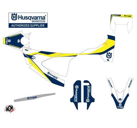 Kit Deco Moto Cross Legend Husqvarna 701 Supermoto Bleu