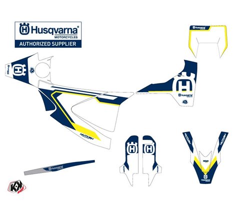 Kit Deco Moto Cross Nova Husqvarna 701 Supermoto Bleu