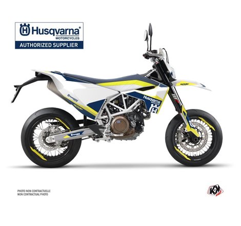 Kit Deco Moto Cross Orbit Husqvarna 701 Supermoto Blanc