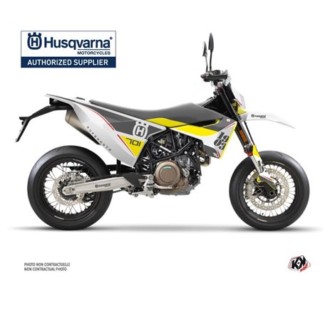 Kit Deco Moto Cross Heyday Husqvarna 701 Supermoto Gris Jaune