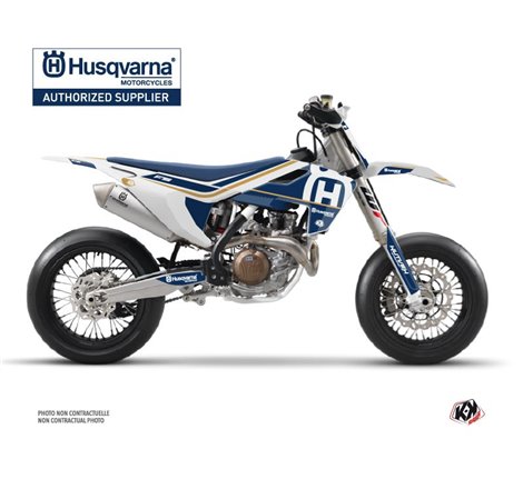 Kit Deco Moto Cross Heritage Husqvarna 450 FS Blanc
