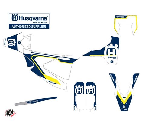Kit Deco Moto Cross Nova Husqvarna 450 FS Bleu