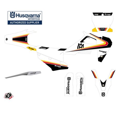 Kit Deco Moto Cross Legacy Husqvarna 450 FS Noir Jaune