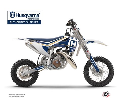 Kit Deco Moto Cross Heritage Husqvarna TC 50 Blanc