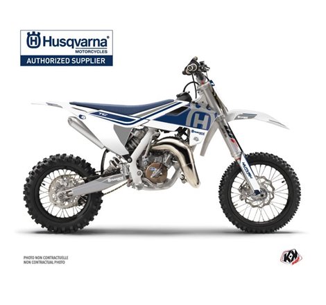 Kit Deco Moto Cross Heritage Husqvarna TC 50 Blanc Gris