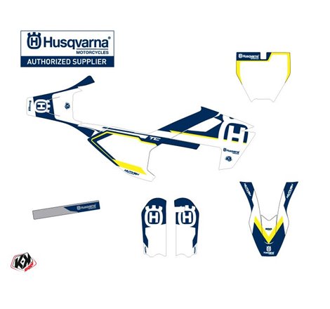 Kit Deco Moto Cross Nova Husqvarna TC 50 Bleu