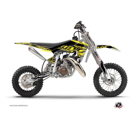 Kit Deco Moto Cross Eraser Fluo Husqvarna TC 50 Jaune