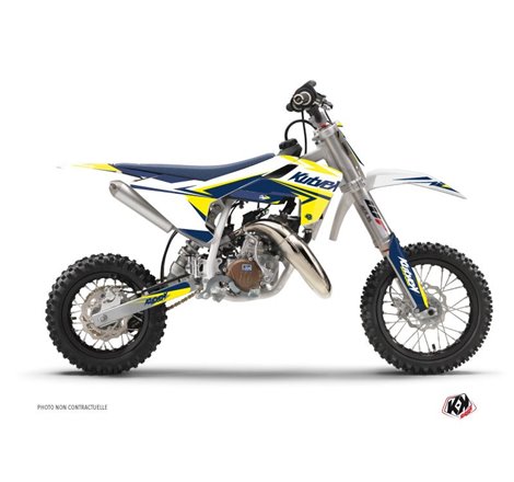 Kit Deco Moto Cross Stage Husqvarna TC 50 Blanc Jaune