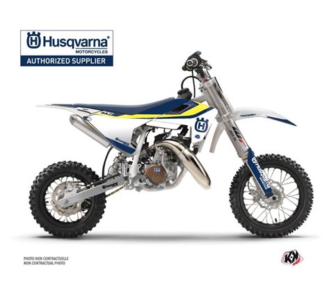 Kit Deco Moto Cross Legend Husqvarna TC 50 Bleu