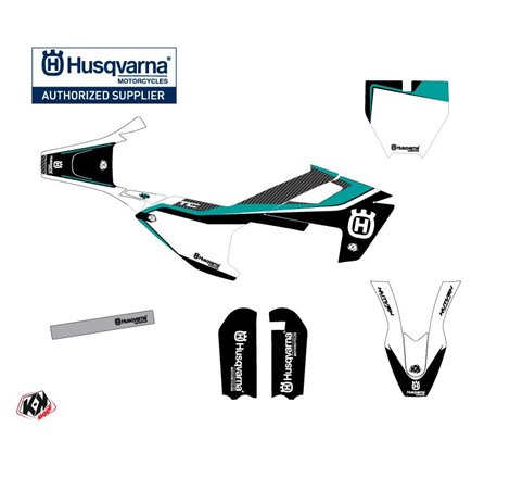 Kit Deco Moto Cross Legend Husqvarna TC 50 Turquoise