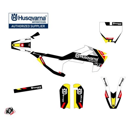 Kit Deco Moto Cross Rocky Husqvarna TC 50 Noir