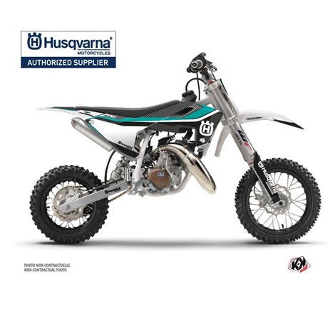 Kit Deco Moto Cross Legend Husqvarna TC 50 Turquoise