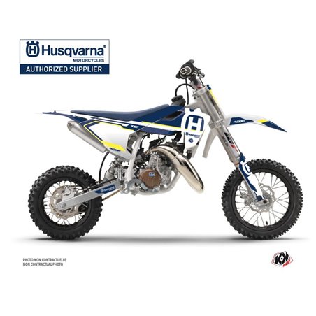 Kit Deco Moto Cross Nova Husqvarna TC 50 Bleu