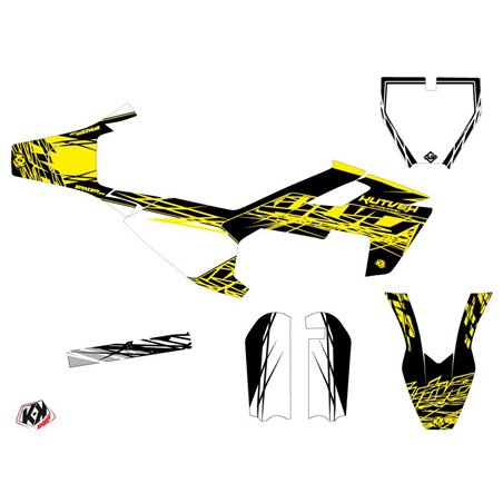 Kit Deco Moto Cross Eraser Fluo Husqvarna TC 50 Jaune