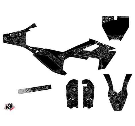 Kit Deco Moto Cross Zombies Dark Husqvarna TC 50 Noir