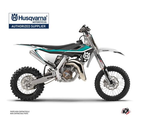 Kit Deco Moto Cross Legend Husqvarna TC 65 Turquoise