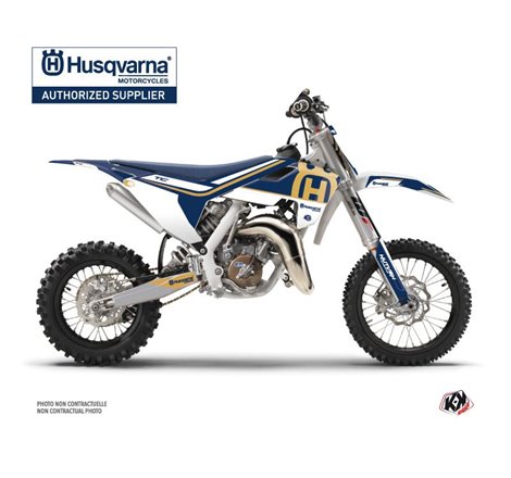 Kit Deco Moto Cross Heritage Husqvarna TC 65 Bleu