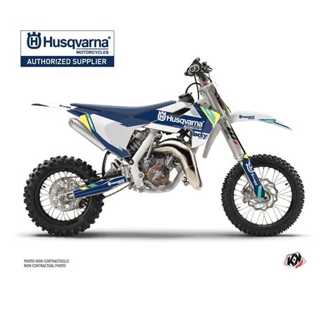 Kit Deco Moto Cross Rocky Husqvarna TC 65 Bleu