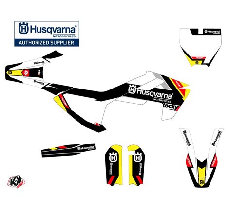 Kit Deco Moto Cross Rocky Husqvarna TC 65 Noir