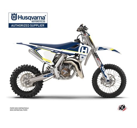 Kit Deco Moto Cross Nova Husqvarna TC 65 Bleu