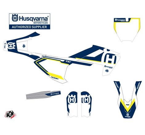 Kit Deco Moto Cross Nova Husqvarna TC 65 Bleu
