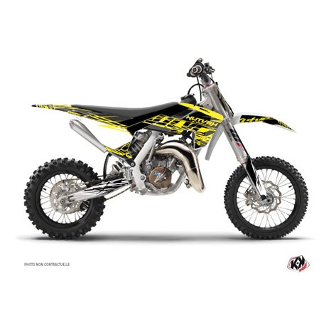 Kit Deco Moto Cross Eraser Fluo Husqvarna TC 65 Jaune