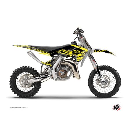 Kit Deco Moto Cross Eraser Fluo Husqvarna TC 65 Jaune