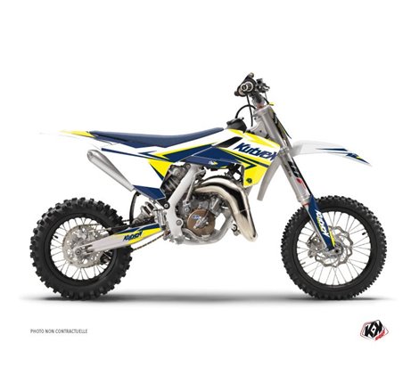 Kit Deco Moto Cross Stage Husqvarna TC 65 Blanc Jaune