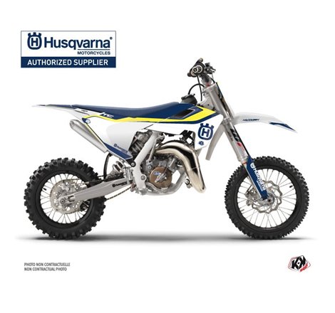 Kit Deco Moto Cross Legend Husqvarna TC 65 Bleu