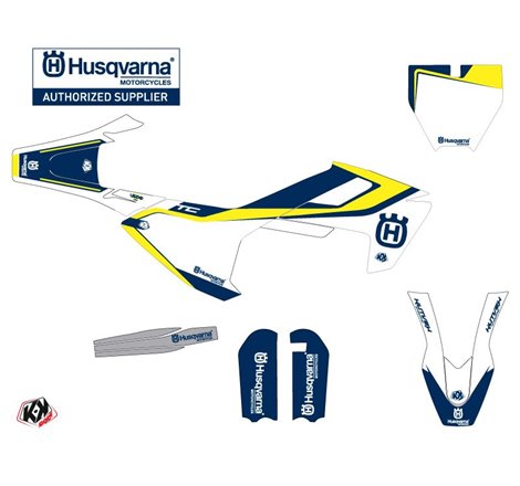 Kit Deco Moto Cross Legend Husqvarna TC 65 Bleu