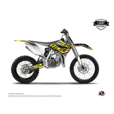 Kit Deco Moto Cross Eraser Fluo Husqvarna TC 85 Jaune