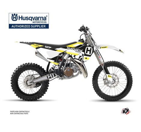 Kit Deco Moto Cross Block Husqvarna TC 85 Noir Jaune